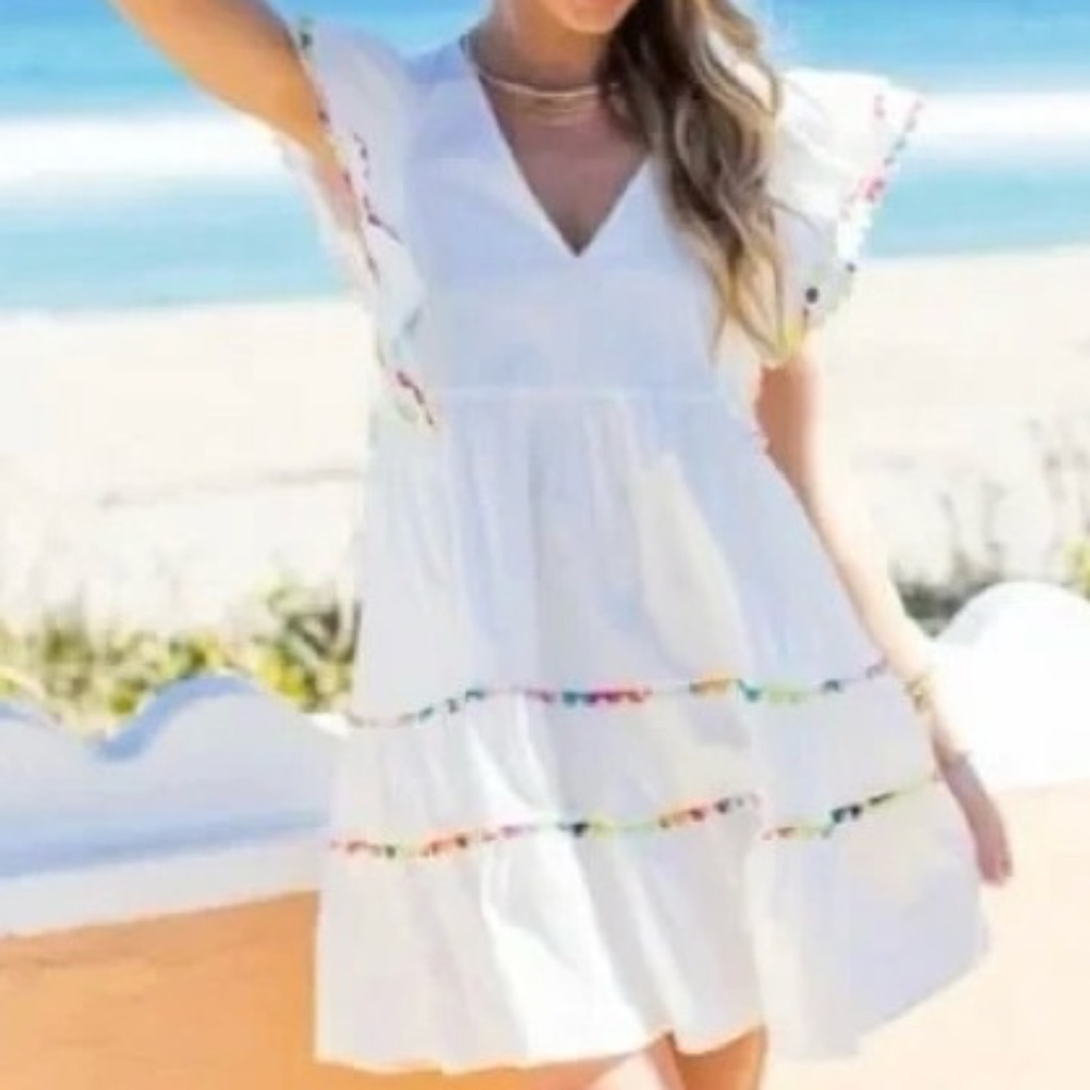 Crosby By Mollie Burch Lydia Doll Dress Size XXS White